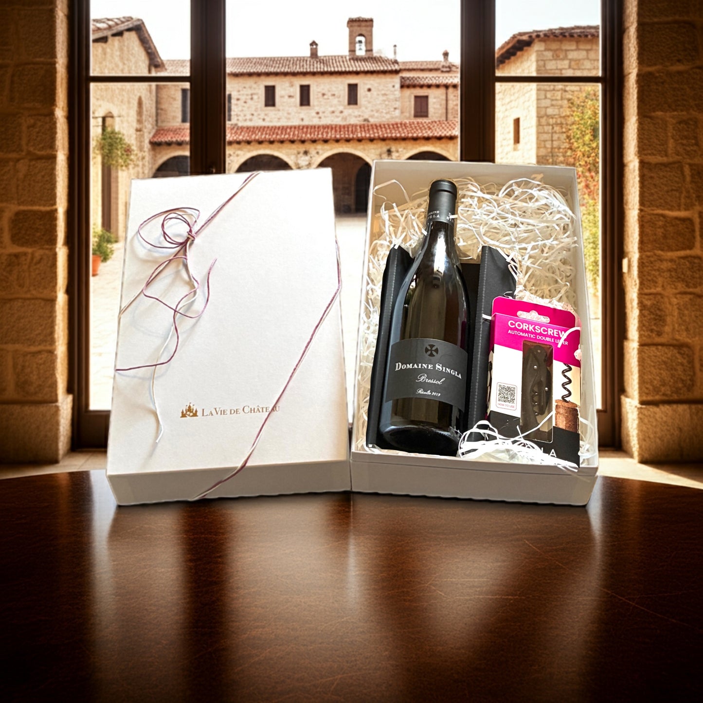 Cadeau de Bresol (vin rouge corsé) et couteau sommelier