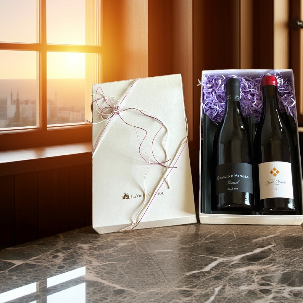 Coffret cadeau de 2 bouteilles de vin du Roussillon (Croix Saint-Antoine &)