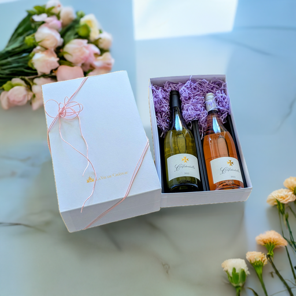 Coffret Confidentiel (blanc & rose)