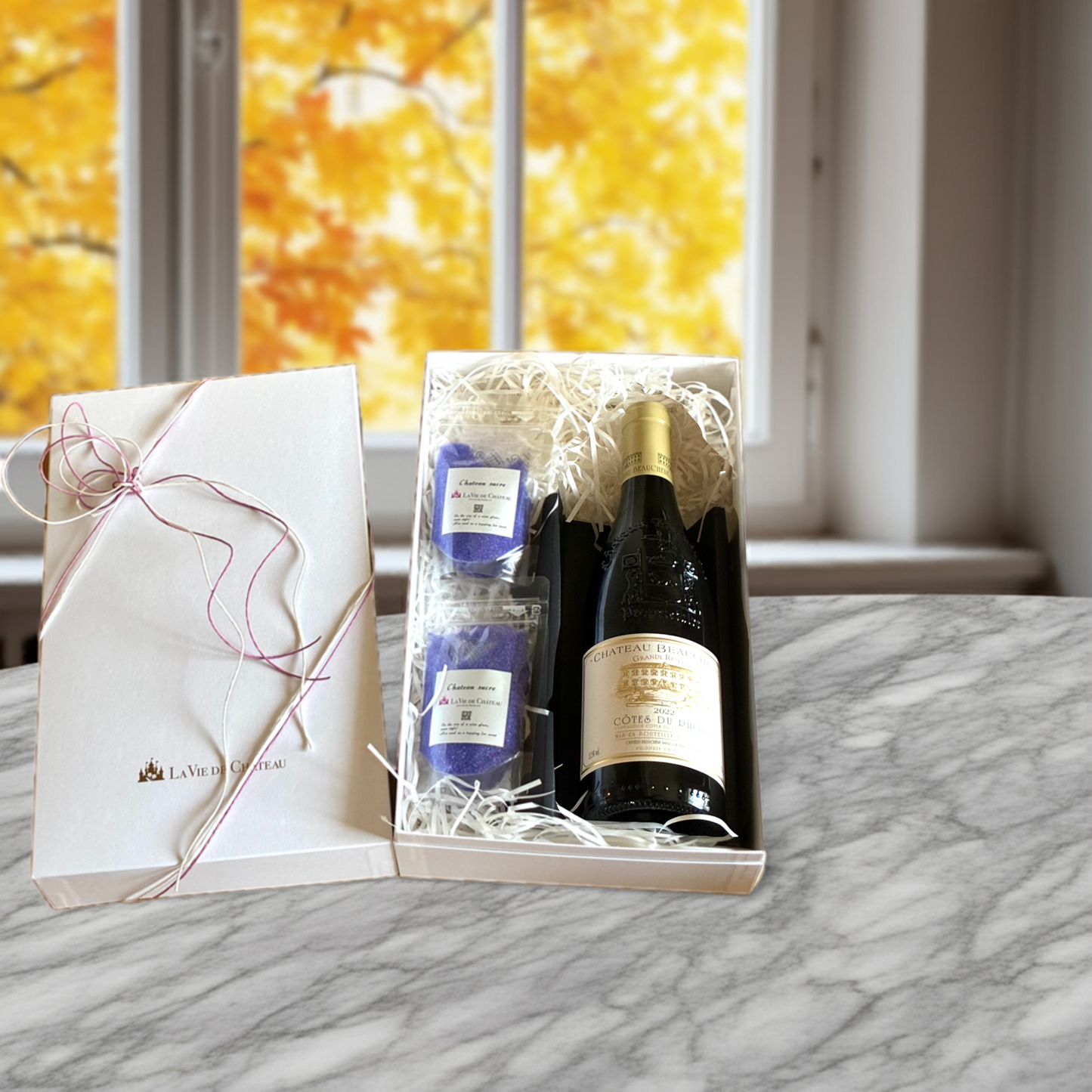 辛口白ワインをカクテル風に_グラン・レぜルブ2022&シャトーシュガー_おしゃれギフトBOX付き