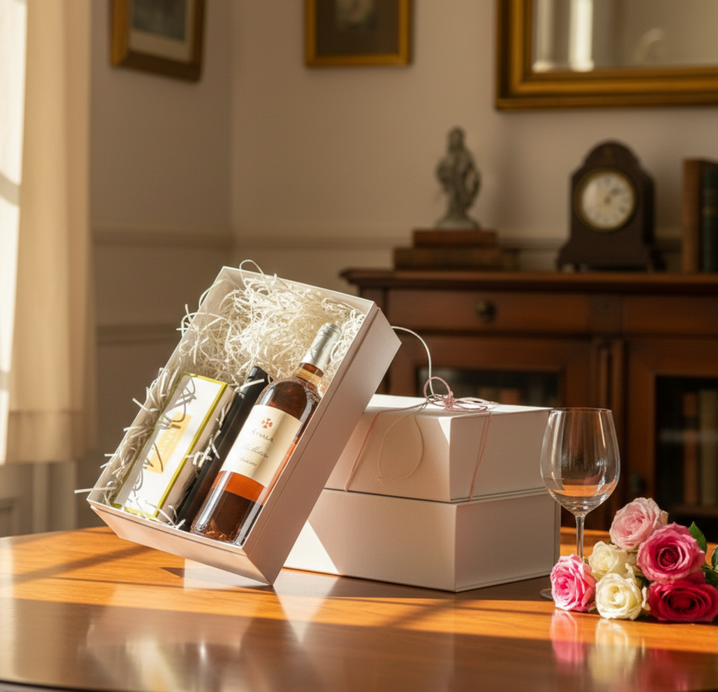 ロゼワイン ギフト ラマティンロゼ|ピスタチオチョコ・BOX付き|昇進祝い|入社祝い|お誕生日祝い