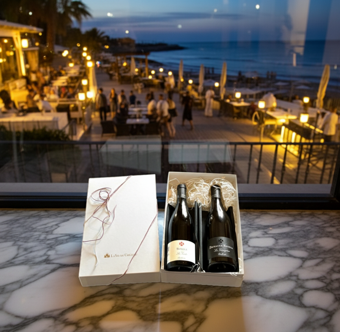 Coffret cadeau de Carignan et Lacoste (vins rouges et blancs du sud de la France)