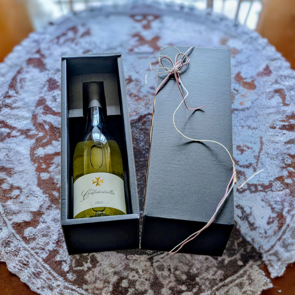 Confidentiel Blanc (vin blanc) en coffret cadeau