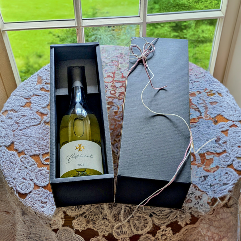 Confidentiel Blanc (vin blanc) en coffret cadeau