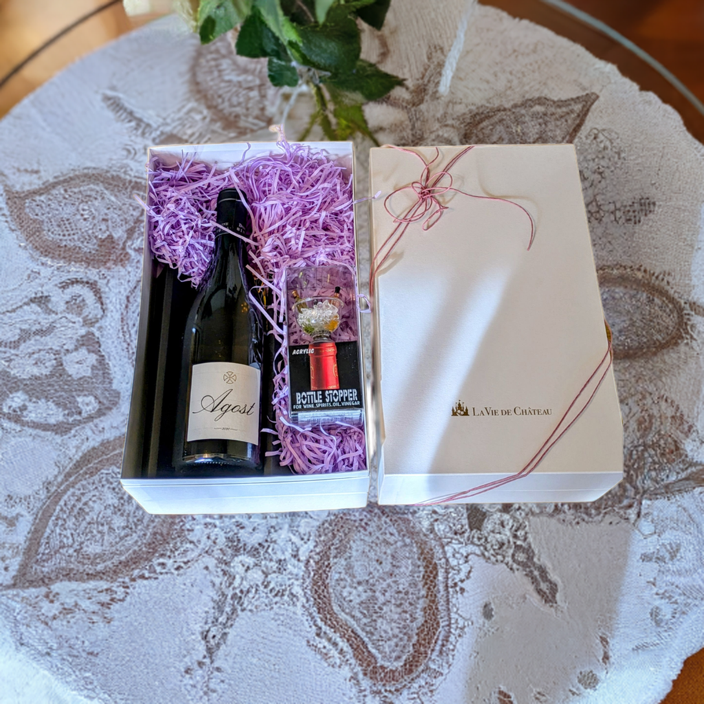 オーゴス(白)とおしゃれボトルストッパーギフトセット