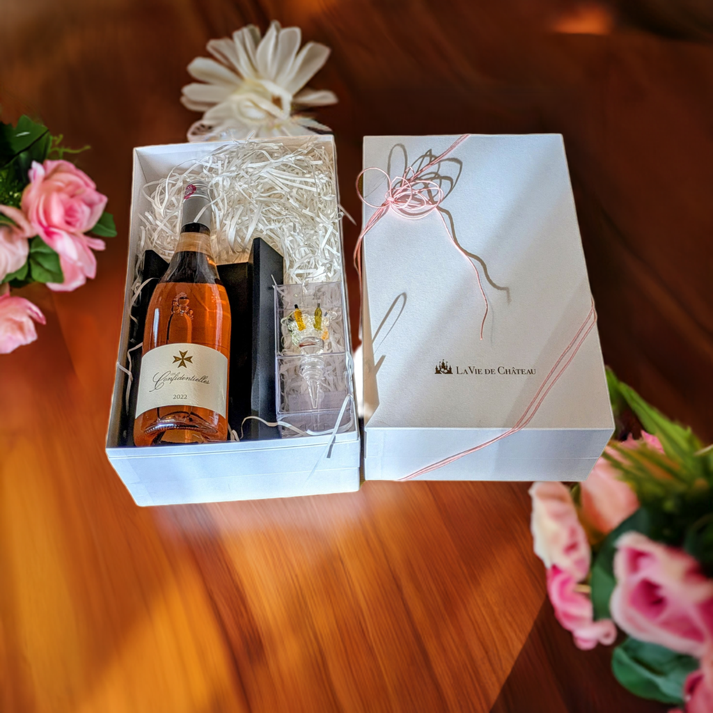 【3周年記念セット】完売目前!華やかな辛口ロゼワイン | 鮮度を守るクリスタルストッパー付 | 飾れる白金BOXでお届け