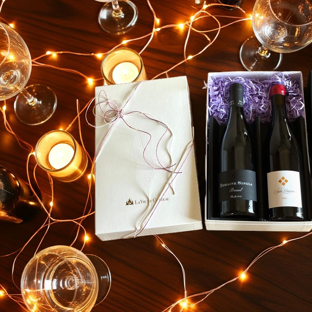Coffret cadeau de 2 bouteilles de vin du Roussillon (Croix Saint-Antoine &)