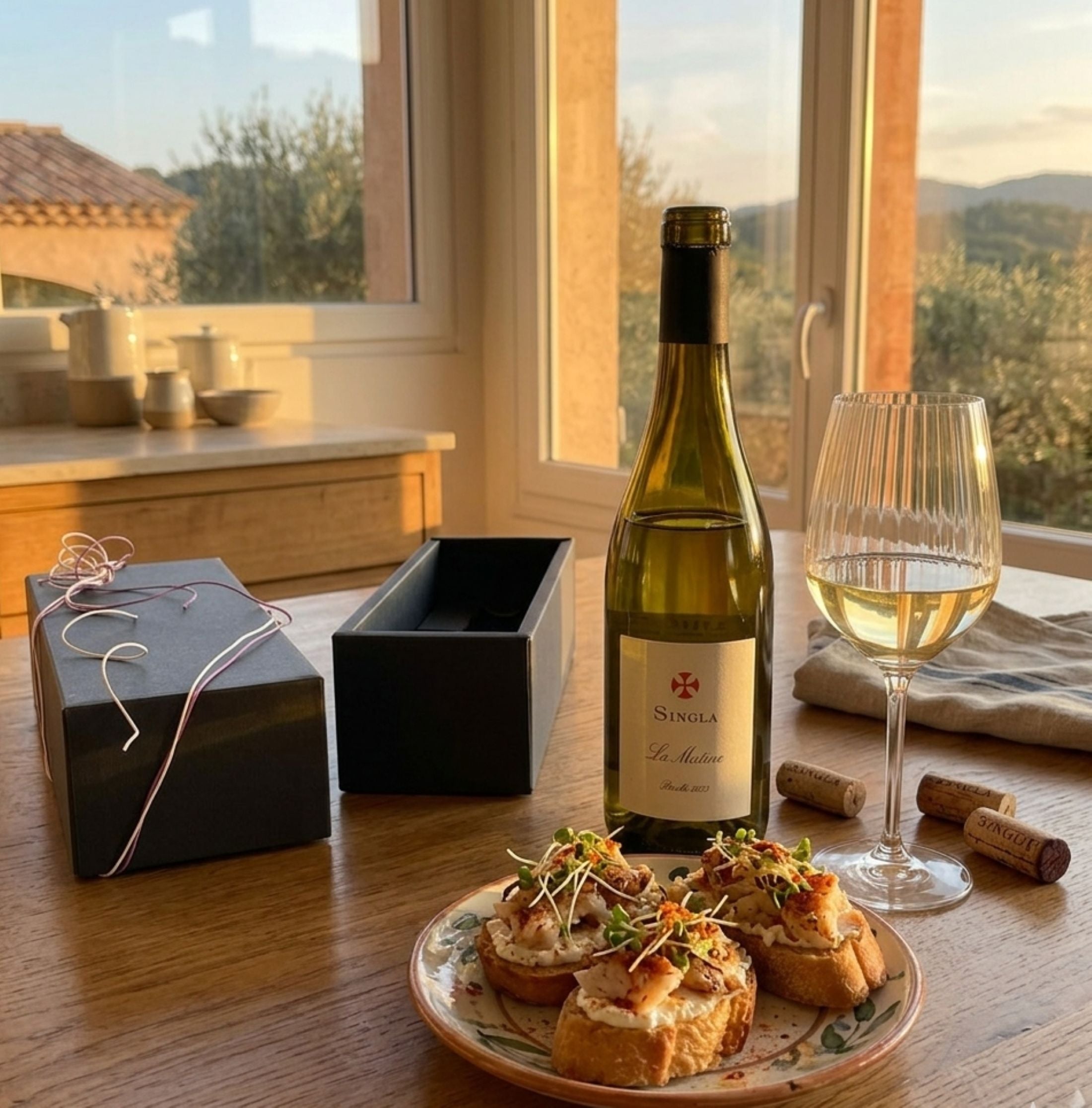 4月25日のブログ：簡単に、でも上質の魚介レしプででラマティン白を飲む・