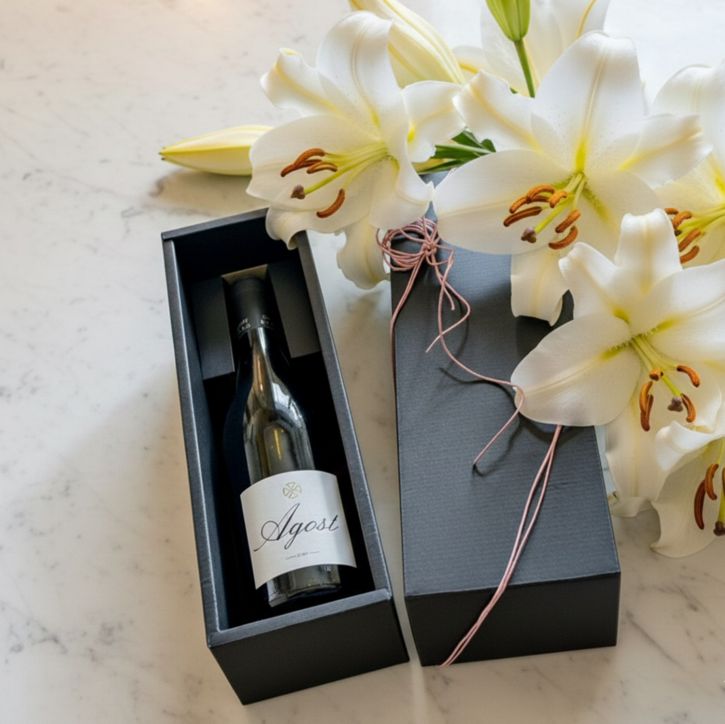 Augost (vin blanc) en coffret cadeau