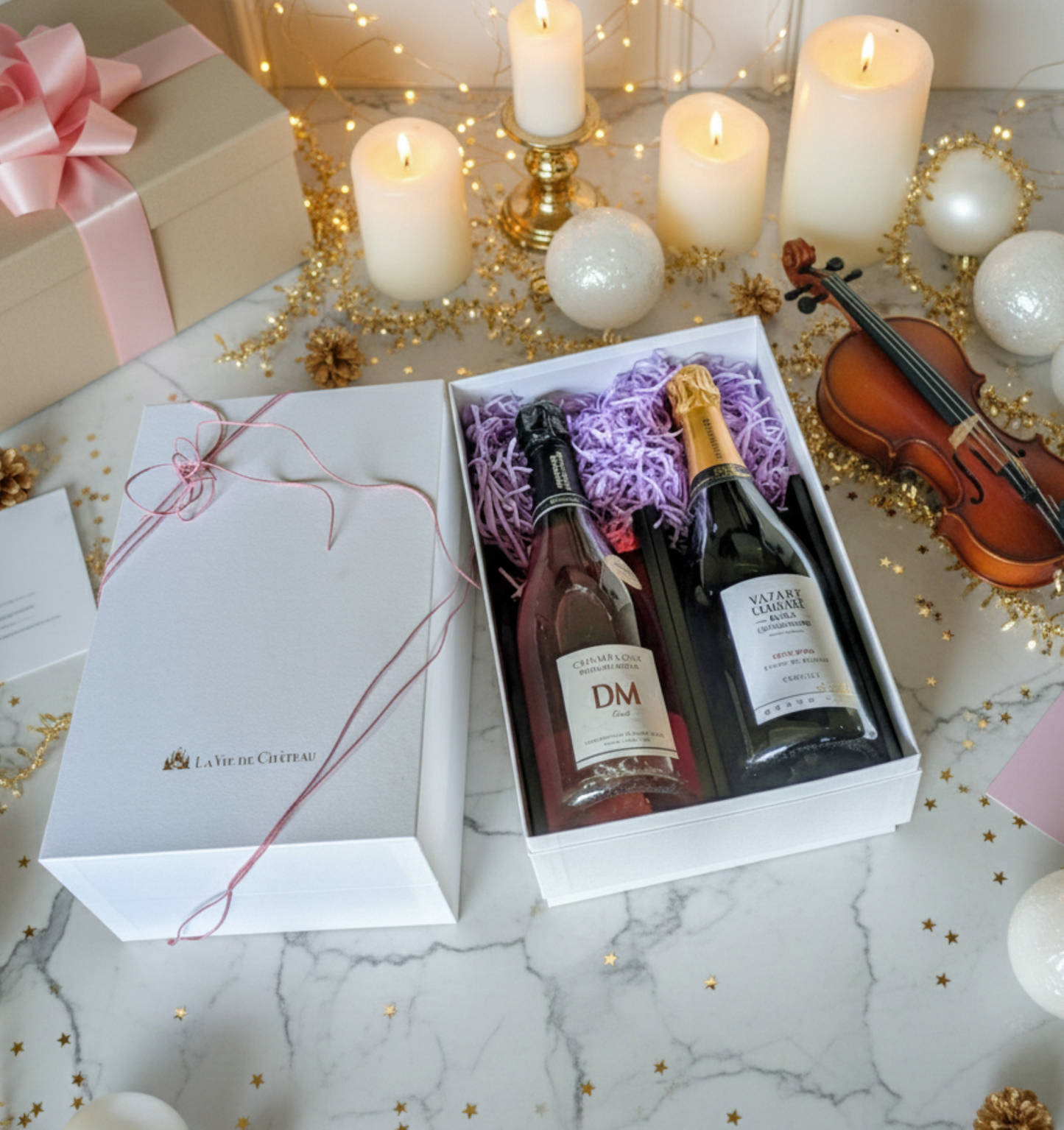 Coffret champagne grand cru et rose