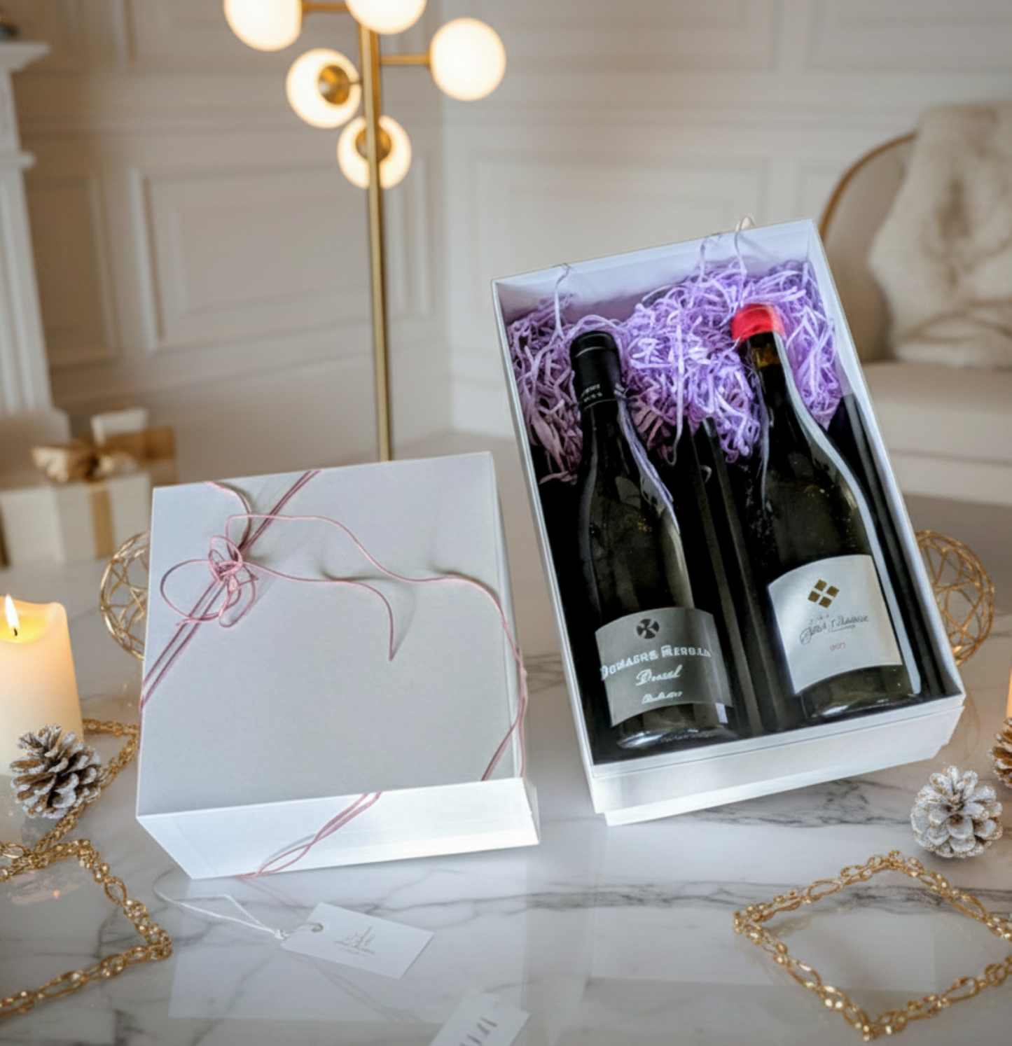 高級赤ワイン＿ブレッソル＆クロスセイントアントワーヌ_おしゃれギフトBOXプレゼント