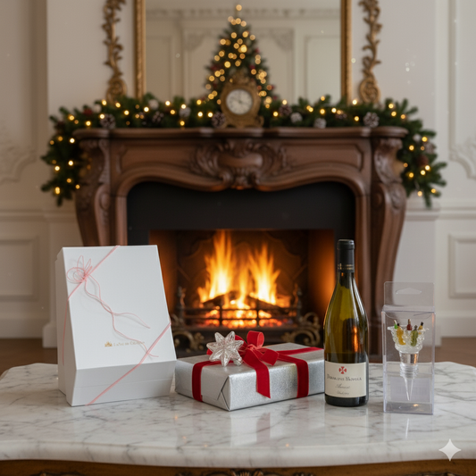 ラコスト（白）を買うとギフトBOXとボトルストッパーがついてくる