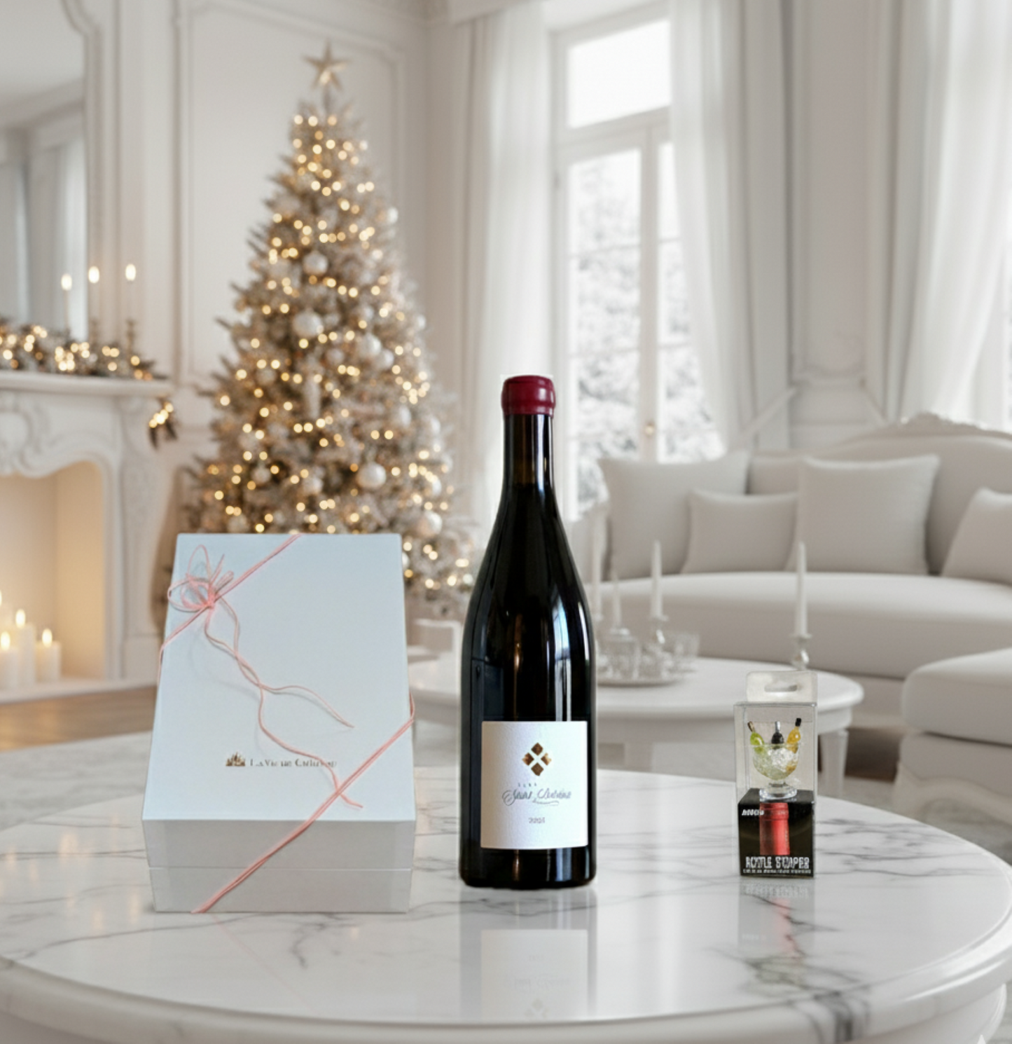 クロスセイントアントワーヌ（赤）を買うとギフトBOXとボトルストッパーがついてくる