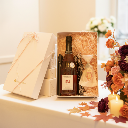 結婚式・誕生日のギフト シャンパン ロゼ＆プロヴァンスクリーム ギフトセット BOX付き｜ドヤールマエ