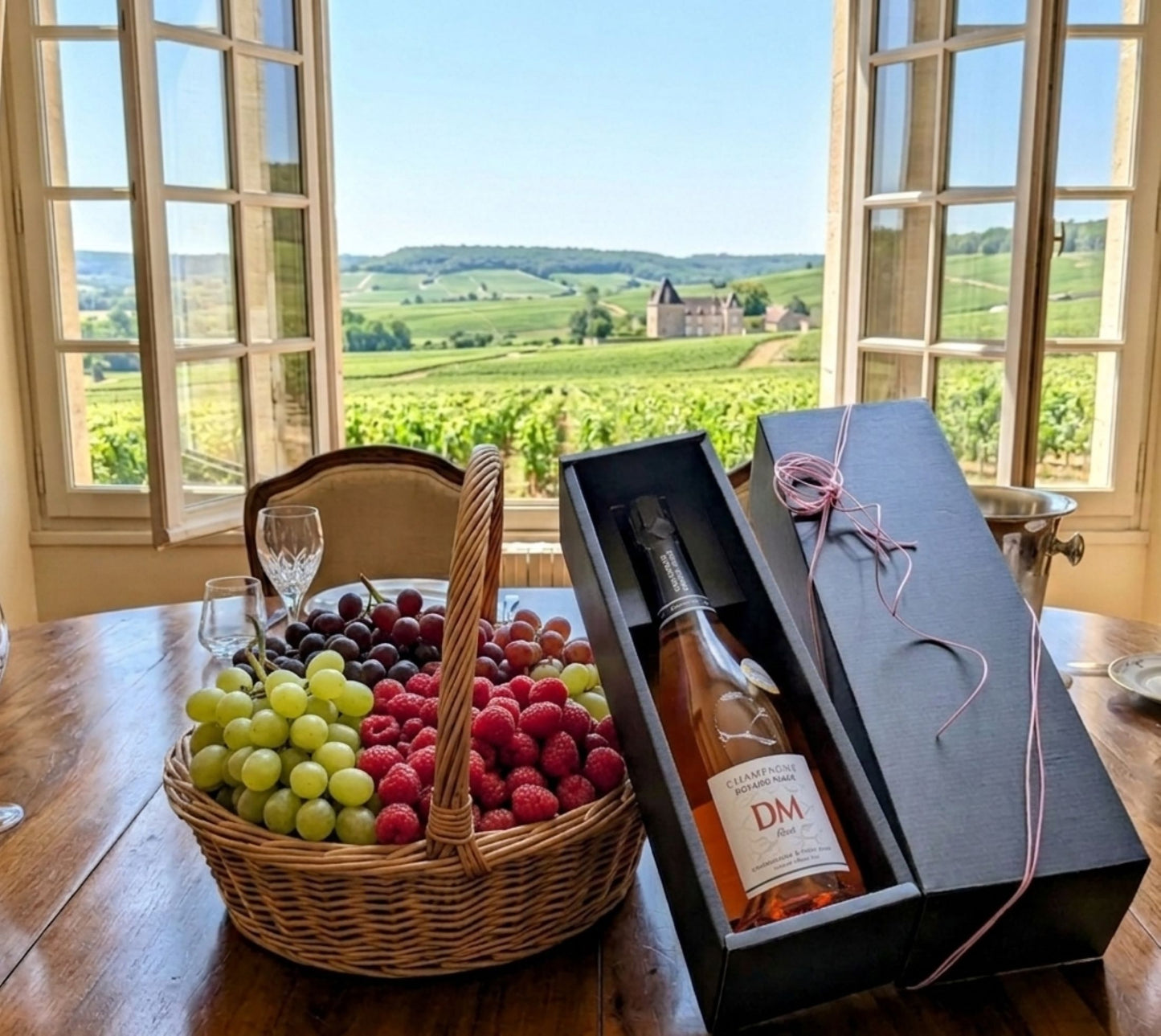 【母の日】シャンパン ロゼ＆プロヴァンスハンドクリーム ギフトセット BOX付き｜ドヤールマエ