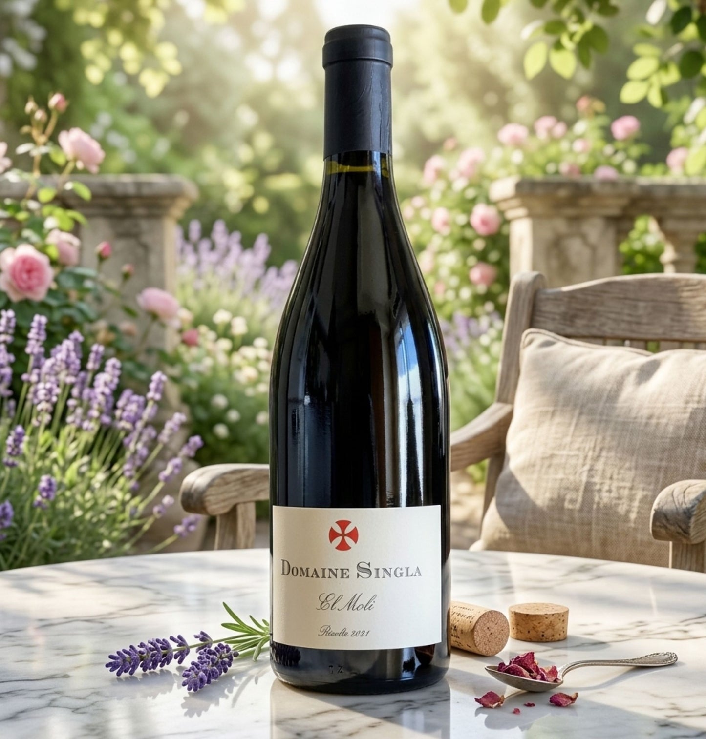春のお祝い｜ワインギフト【シラー系の余韻の残るシラー系｜赤ワインとボトルストッパー兼用ポアラー】ドメーヌ・シングラ｜エルモリ｜南仏ルーションの逸品｜750ML