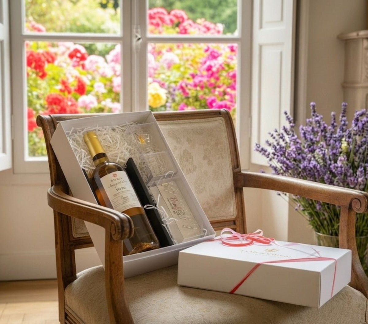 Vin de dessert (patrimoine) et marque-verres &amp; cadeaux