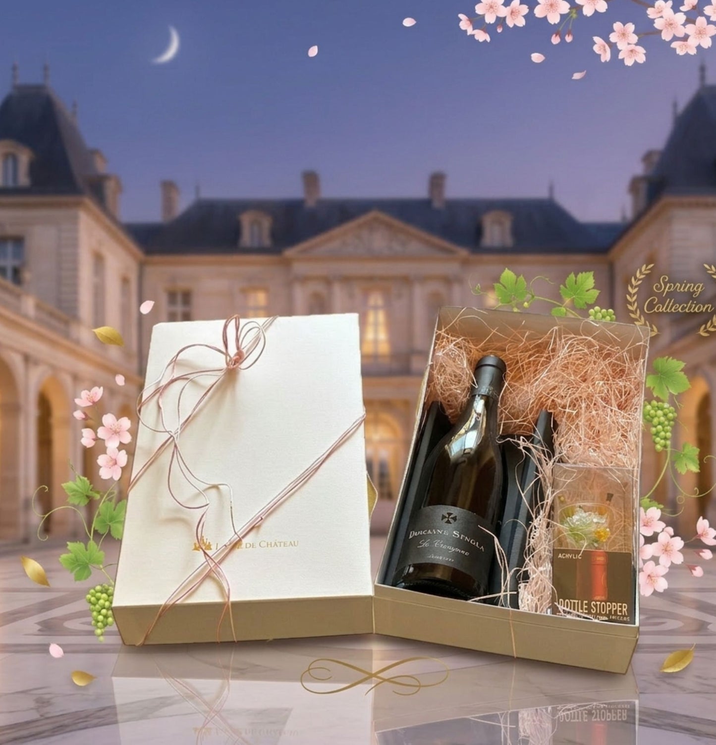 赤ワイン ギフト ラ・カリニャン｜春限定BOX ボトルストッパー付｜ルーション｜退職祝い｜結婚祝い