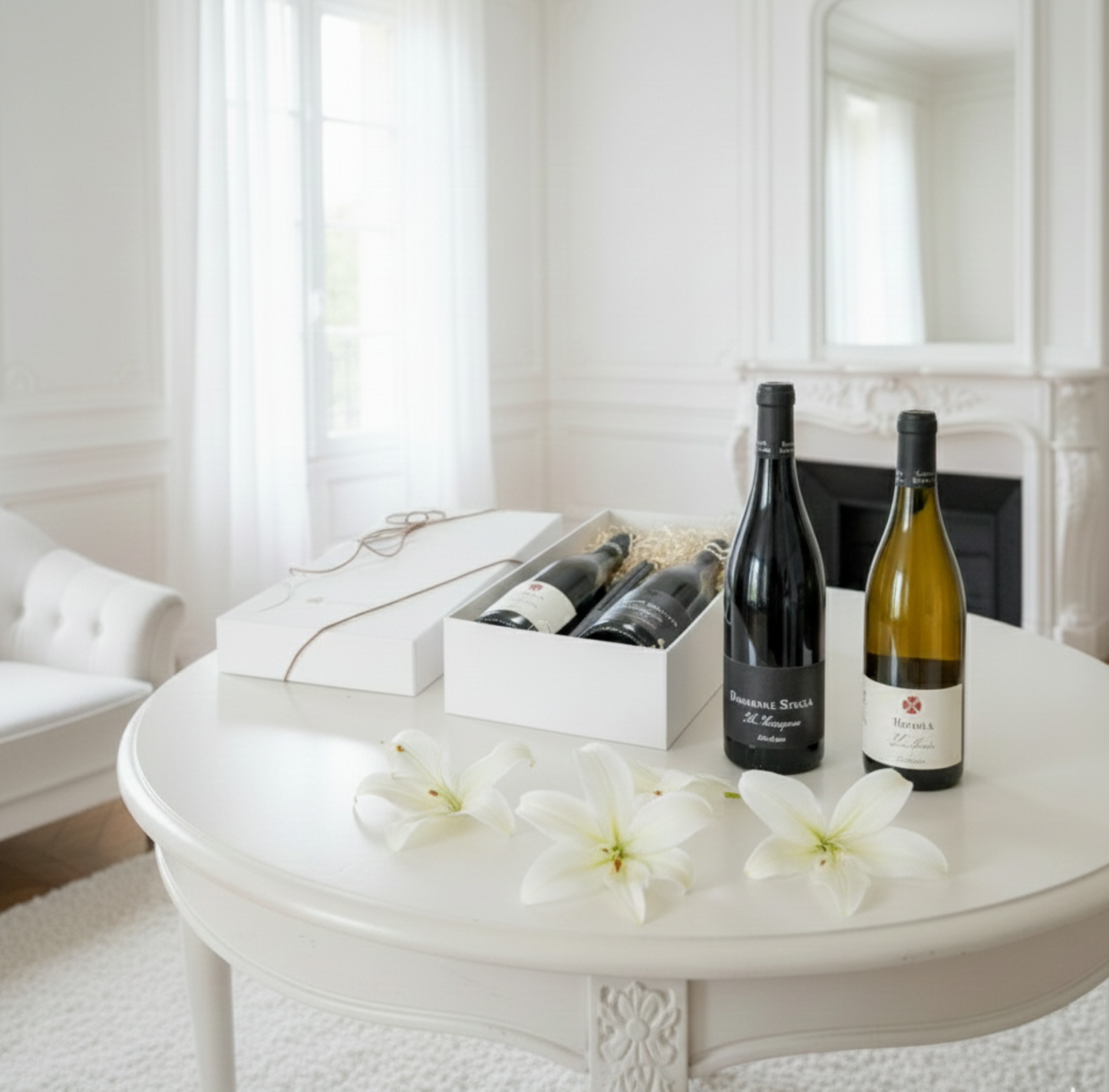 高級赤ワインと辛口白ワイン＿ラカリニャン＆ラコストゥ＿おしゃれギフトBOX プレゼント