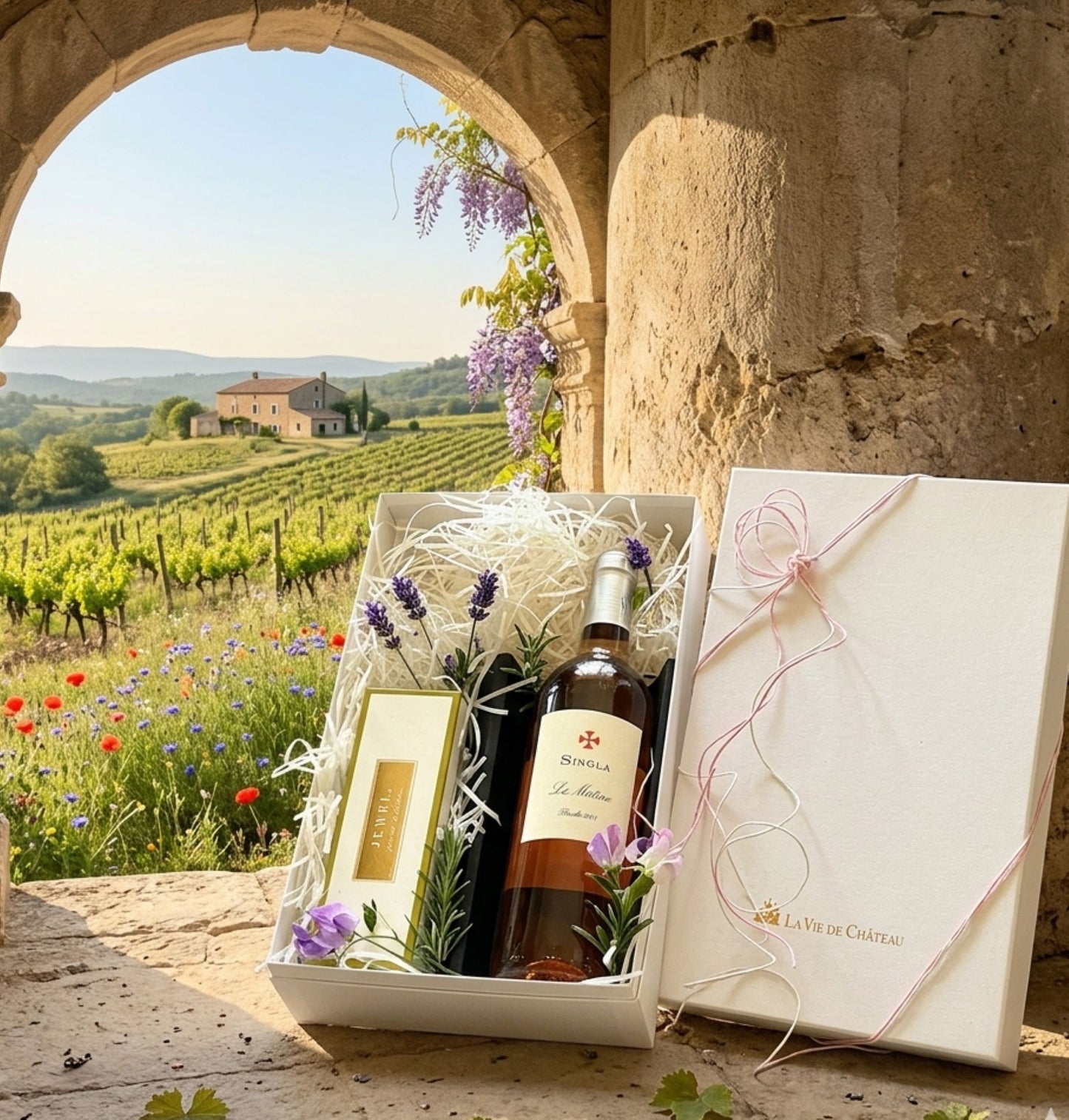 ロゼワイン ギフト ラマティンロゼ｜ピスタチオチョコ・BOX付き｜昇進祝い｜入社祝い｜お誕生日祝い