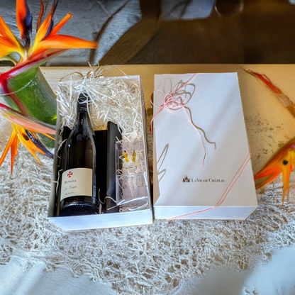  La Coste  (vin blanc parfumé du sud de la France) et coffret cadeau accessoires