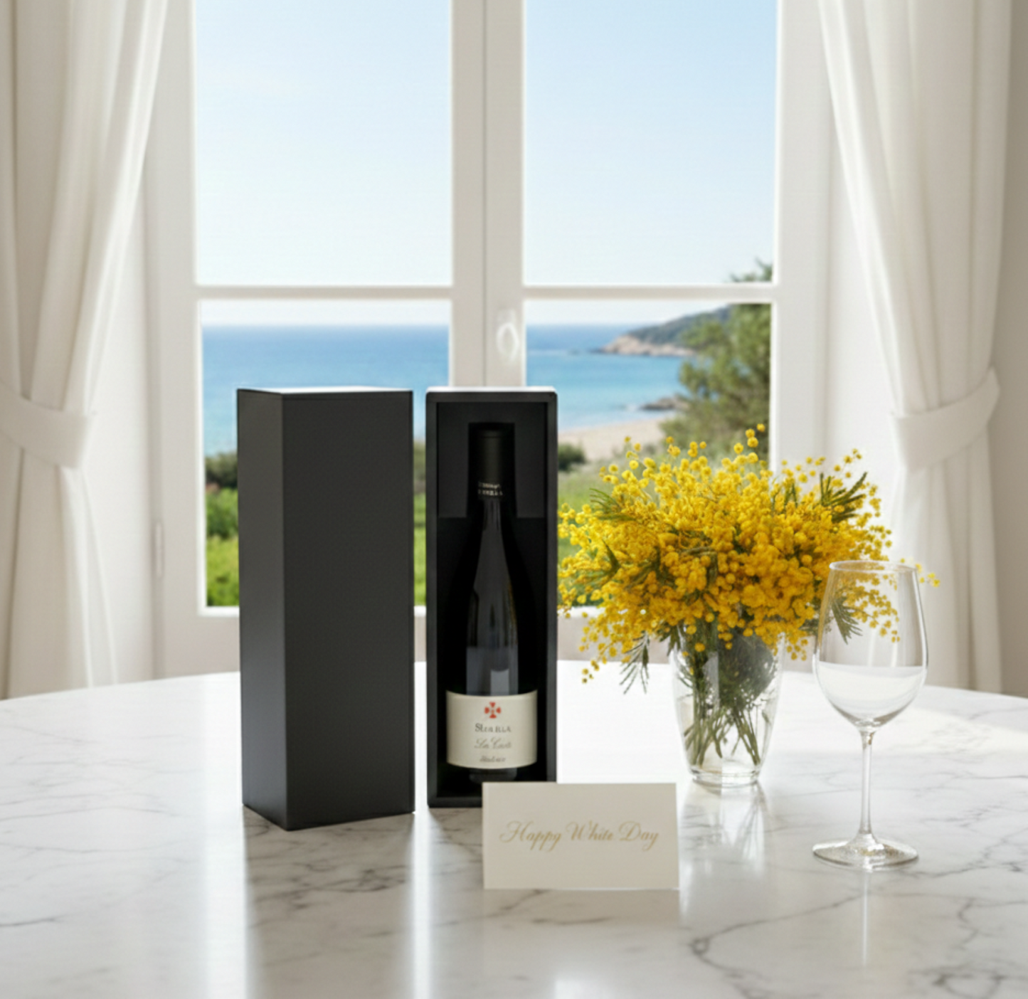 La Coste (vin blanc) en coffret cadeau