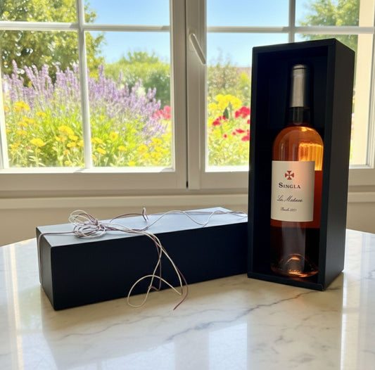 春に贈るミネラル感のあるロゼワイン｜【ブラックギフトBOX入】ドメーヌ・シングラ｜ラマテイン｜ ロゼ　｜オーガニック|2026年正規初日本に到着｜お祝い｜ ギフト｜お礼｜プレゼント｜ 750ML