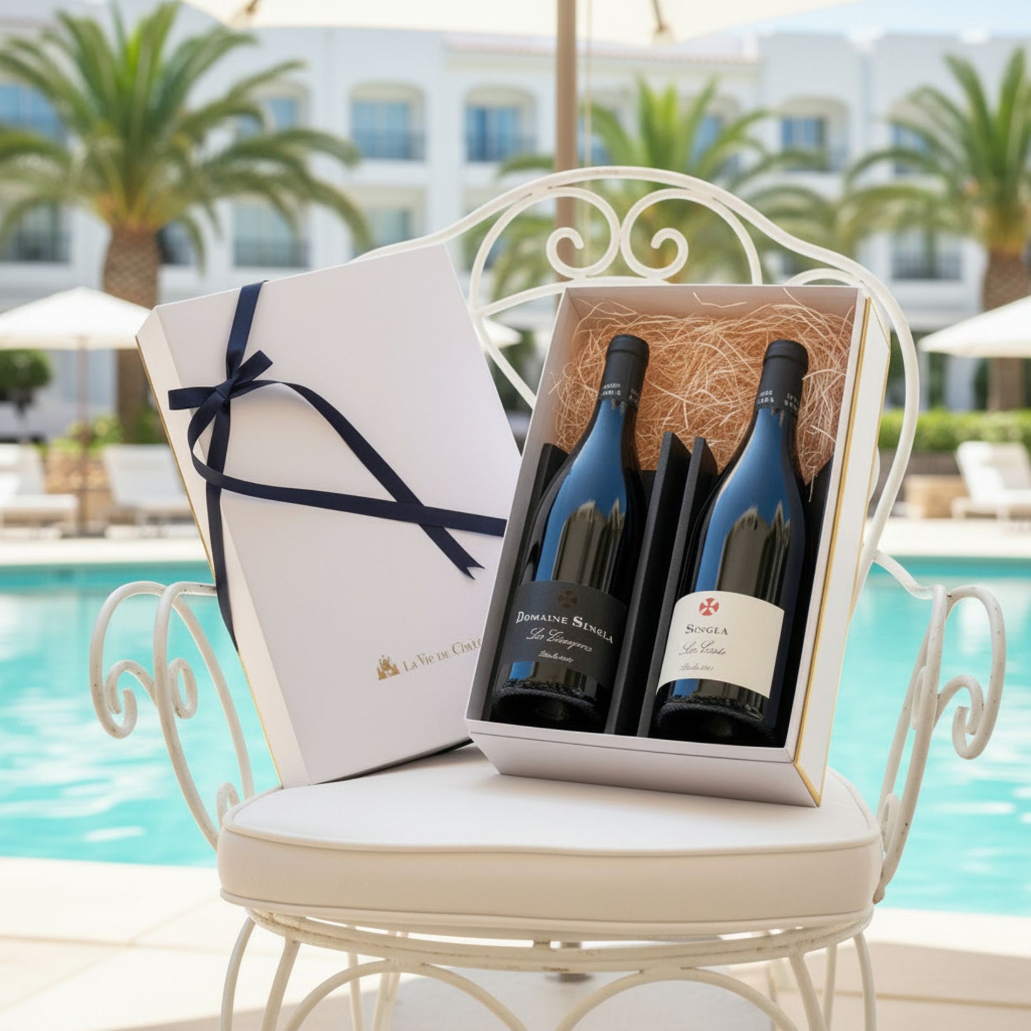 Coffret cadeau de Carignan et Lacoste (vins rouges et blancs du sud de la France)