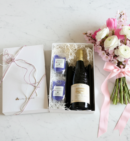 辛口白ワインをカクテル風に＿グラン・レぜルブ2022＆シャトーシュガー＿おしゃれギフトBOX付き