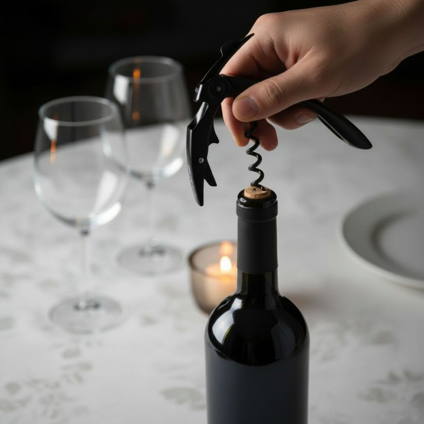 Coffret cadeau de Pass temps (vin rouge populaire) et accessoires