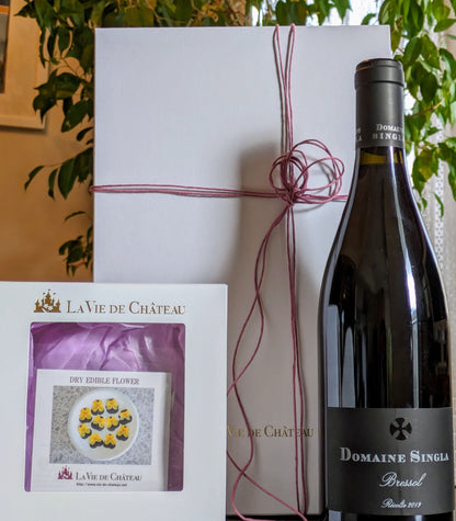  "Aromatic Wine and Edible Flower Gift (Sudera France)"