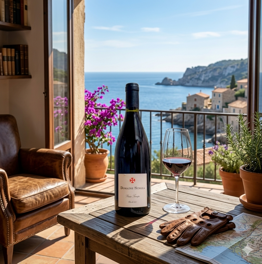 Coffret cadeau de Pass temps (vin rouge populaire) et accessoires