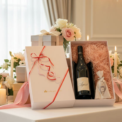 結婚式・誕生日ギフト 南仏白ワイン＆プロヴァンスハンドクリーム ギフトセット BOX付き｜オーゴスト